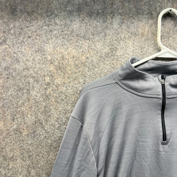 Nike Pullover Mens Medium Gray Athletic Training Shirt Dri-Fit Quarter Zip - Picture 10 of 11